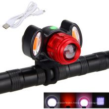 Waterproof Usb Rechargeable 4 Light Mode T6 Cob Led Bike Handle Bar Turn Indicator Safty Light